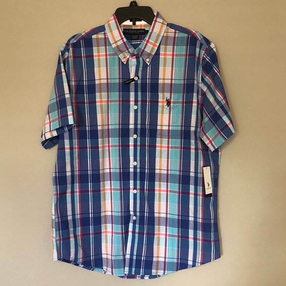 Men’s US polo assn short sleeve button down shirt - Picture 1 of 4